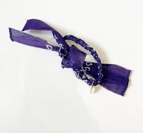 Bracciale cavigliera bandana treccia