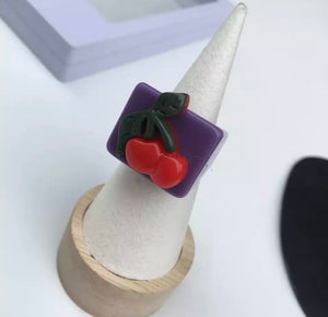 Anello resina frutta l’anello sceglie dove andare