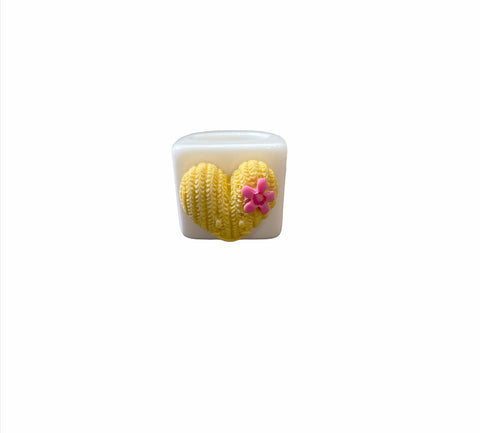 Anello resina cuore sorridente l’anello sceglie dove andare