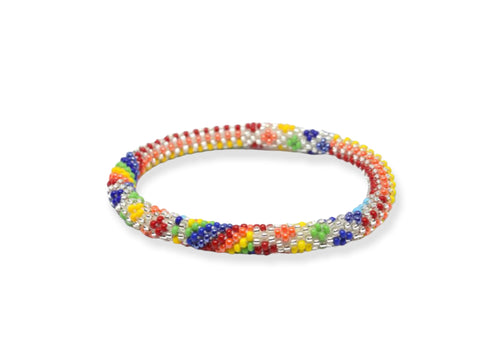 Rollon bracciale perline Nepal Rainbow