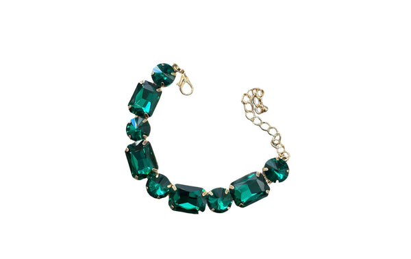 Bracciale vari colori crystal maxi bling bling tennis un filo