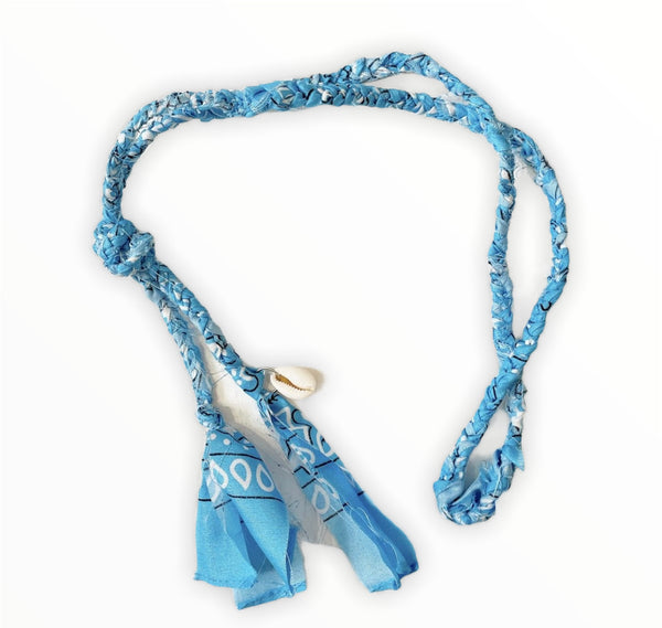 Collana cintura bandana  con conchiglia vari colori