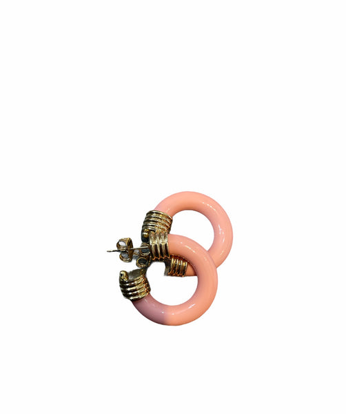 Mono orecchino hoops resina botteguccia 2,5 cm