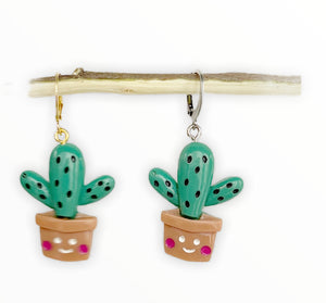Mono orecchino cactus