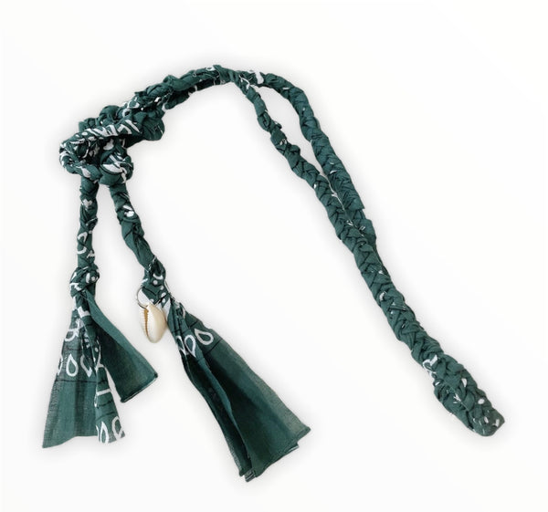 Collana cintura bandana  con conchiglia vari colori