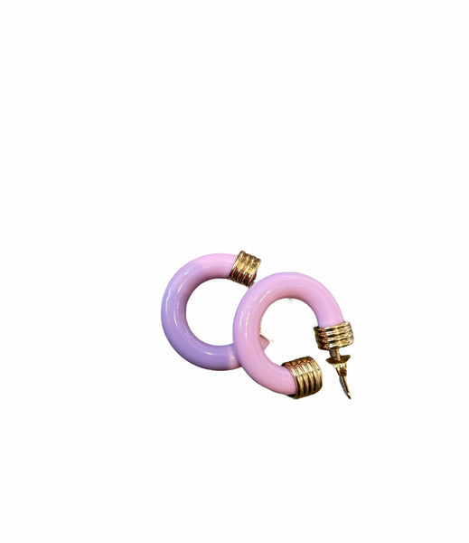 Mono orecchino hoops resina botteguccia 2,5 cm