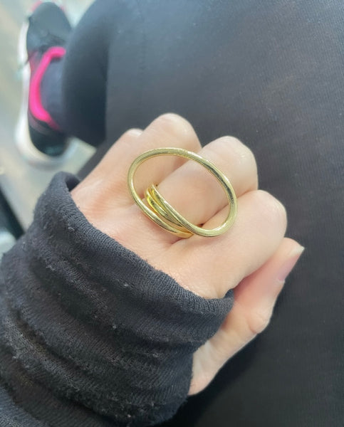 Anello regolabile argento 925 cerchio grande