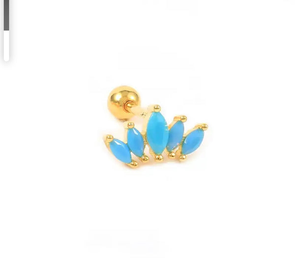 Mono piercing orecchino argento 925
