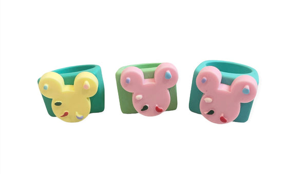 Anello resina topolino vari colori