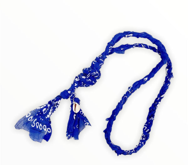 Collana cintura bandana  con conchiglia vari colori