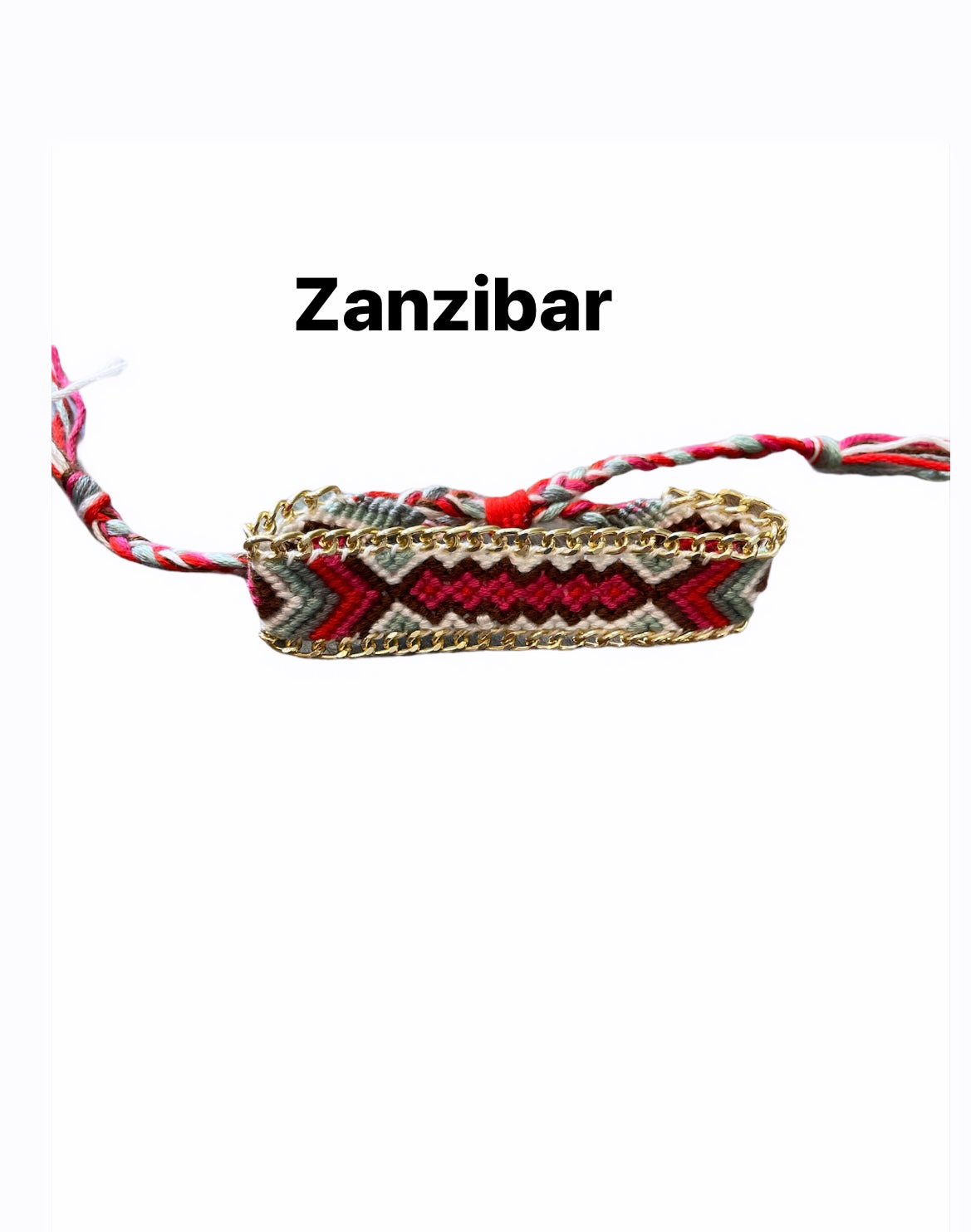 Bracciale cavigliera friendship con catena groumette