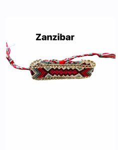 Bracciale cavigliera friendship con catena groumette