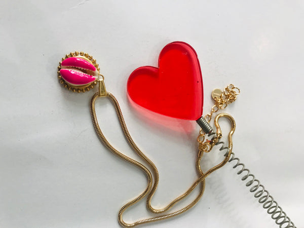 Collana botteguccia catena snake con conchiglia