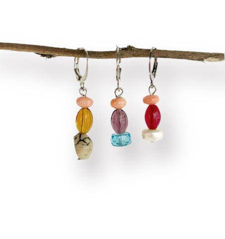 Mono orecchino limited edition pietre dure naturali