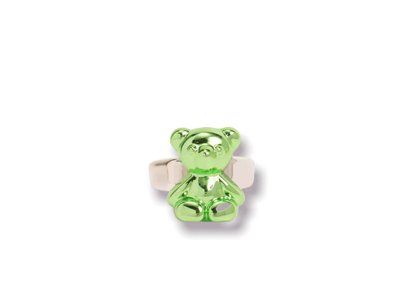 Anello resina metallizzato orsacchiotto teddy