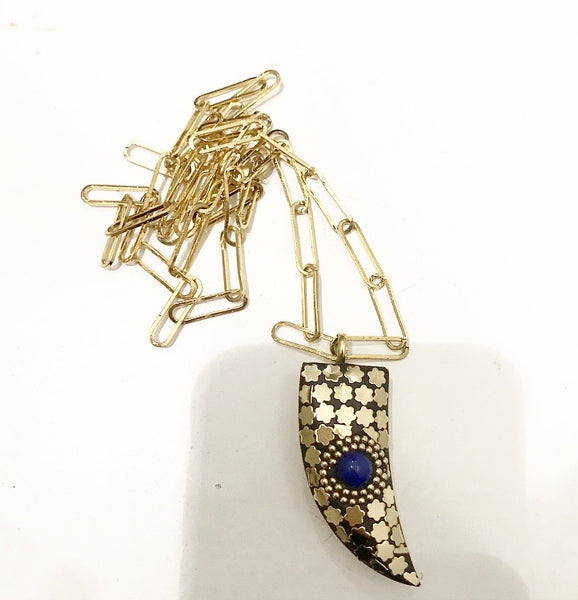 Collana personalizzabile corno grande handmade estrella