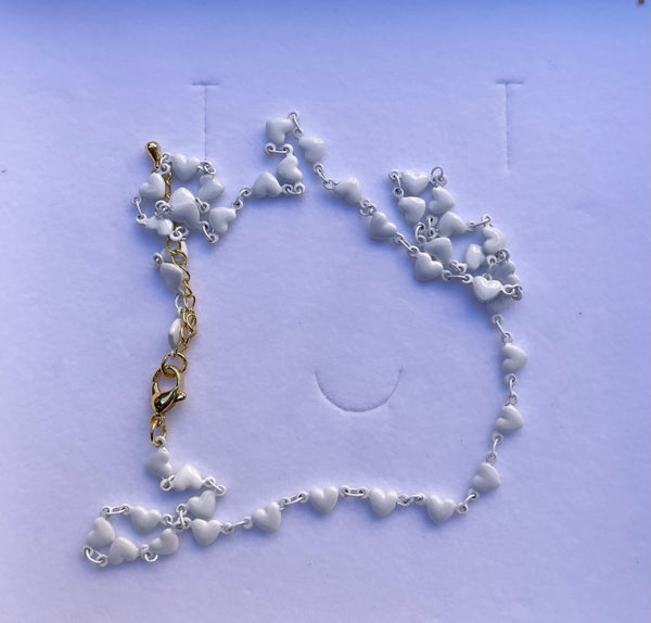Collana cuoricini smaltati
