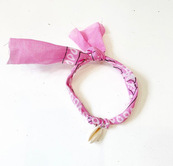 Cavigliera bracciale bandana e conchiglia