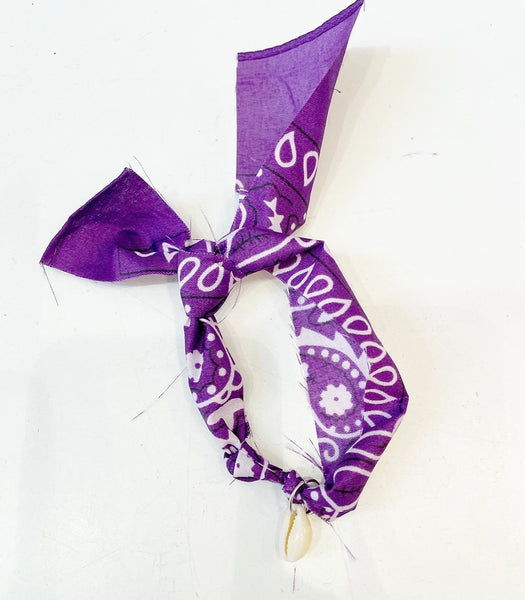 Cavigliera bracciale bandana e conchiglia