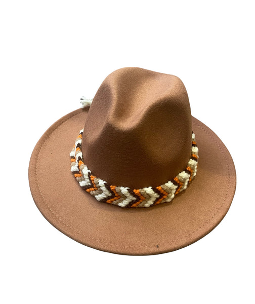 Cappello  Fedora Double face interno maculato vari colori con fascia accessorio estraibile