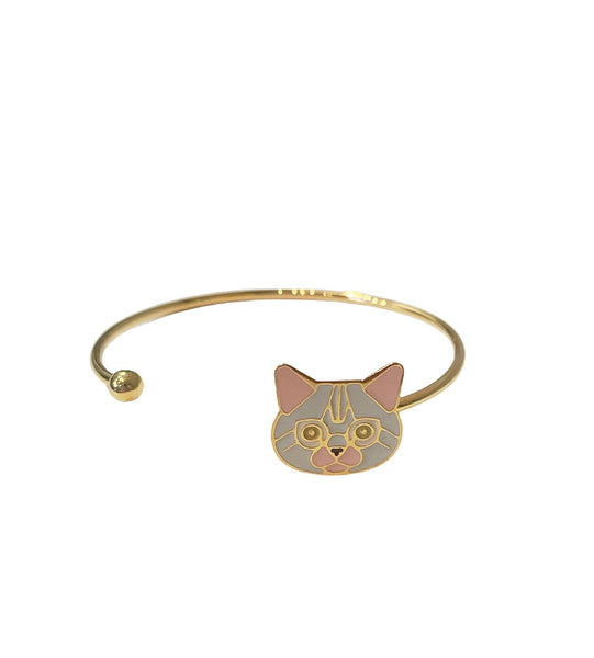 Bracciale rigido love pets cane e gatto vari soggetti principessa glam