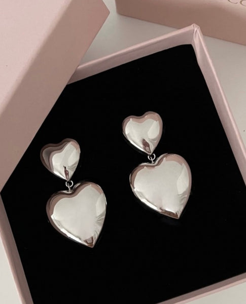Coppia orecchini Botteguccia cuore Double