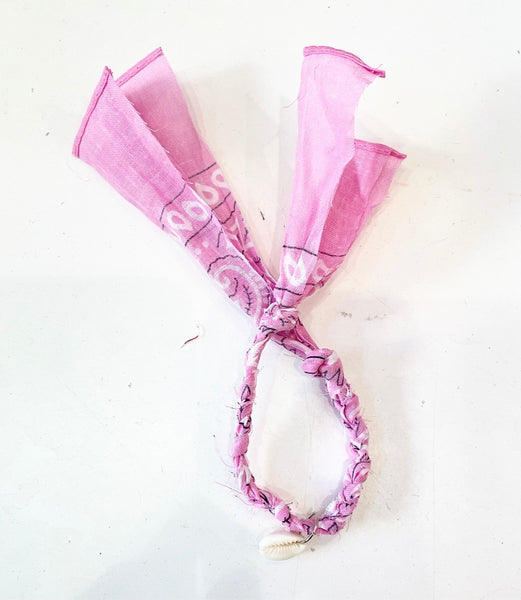 Bracciale cavigliera bandana treccia