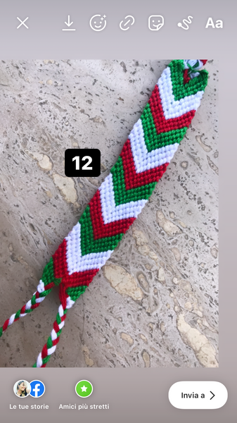 Bracciale  cavigliera filo colorato friendship handmade