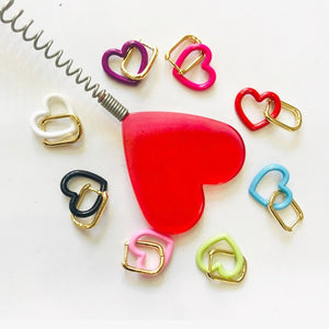 Mono orecchino lucchetto  cuore lucchetto piccolo