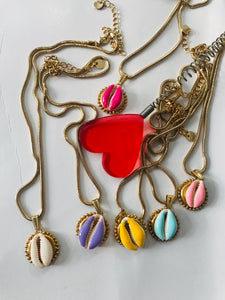 Collana botteguccia catena snake con conchiglia