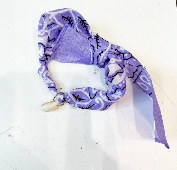 Cavigliera bracciale bandana e conchiglia