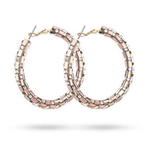 Coppia orecchini bling bling crystal vari colori