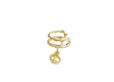 Mono earcuff con mini perla