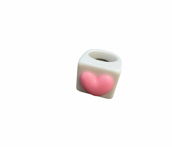 Anello resina cuore l’anello sceglie dove andare