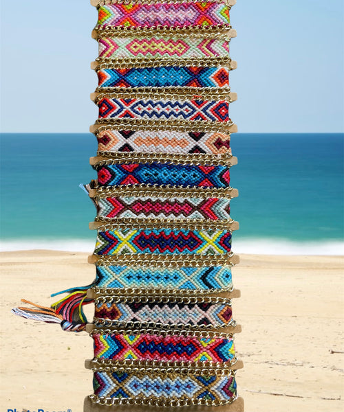 Bracciale cavigliera friendship con catena groumette