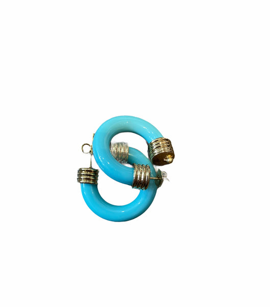 Mono orecchino hoops resina botteguccia 2,5 cm