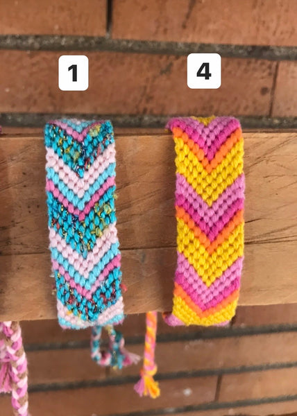 Bracciale  cavigliera filo colorato friendship handmade