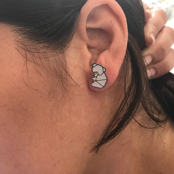 Orecchini orsetto origami principessa Glam