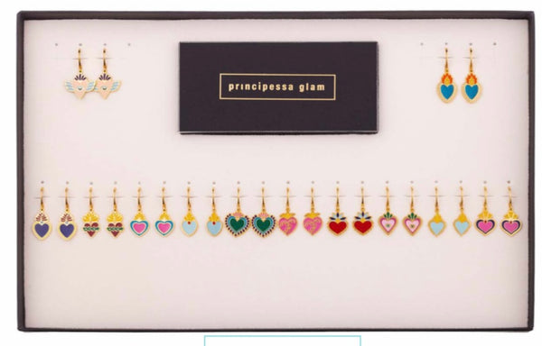 Mono orecchino principessa glam cuore sacro Holy Heart