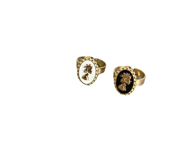Anello regolabile cameo