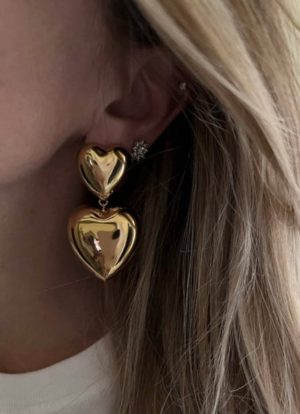 Coppia orecchini Botteguccia cuore Double