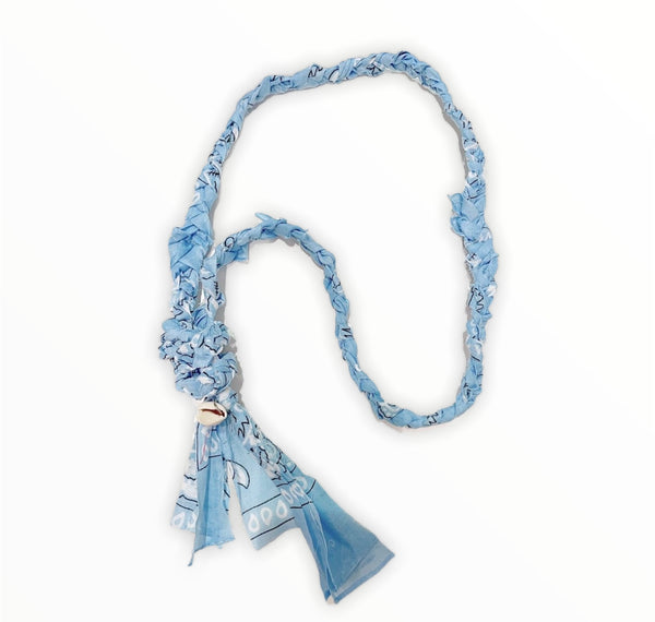 Collana cintura bandana  con conchiglia vari colori