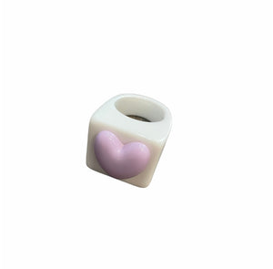 Anello resina cuore l’anello sceglie dove andare
