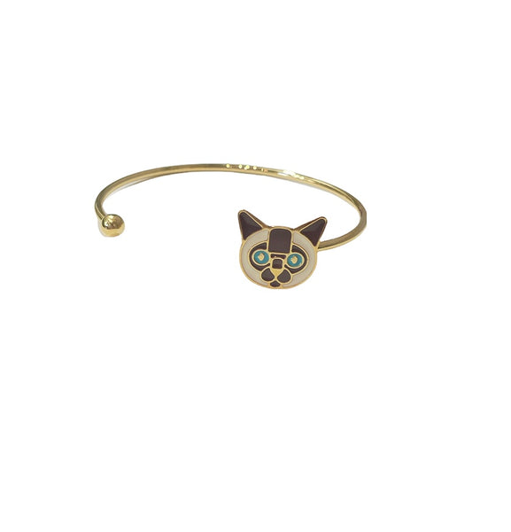 Bracciale rigido love pets cane e gatto vari soggetti principessa glam