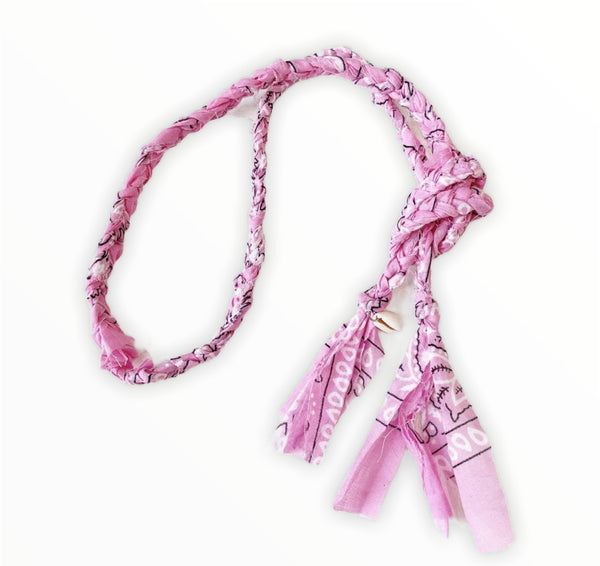 Collana cintura bandana  con conchiglia vari colori