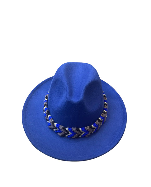 Cappello  Fedora Double face interno maculato vari colori con fascia accessorio estraibile