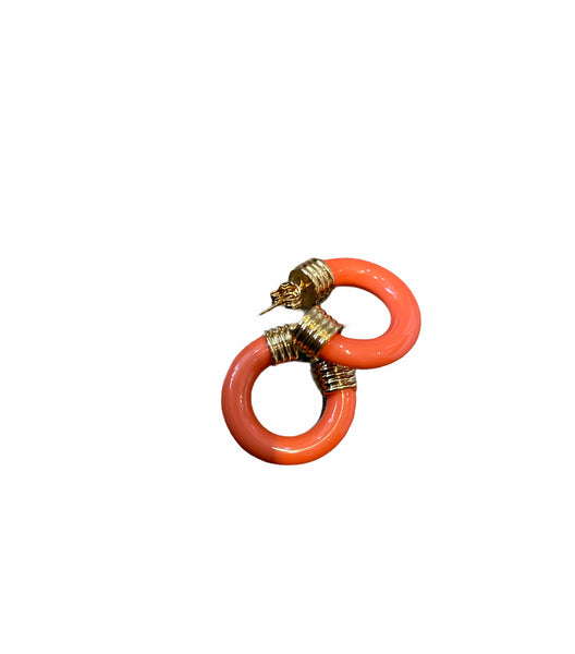 Mono orecchino hoops resina botteguccia 2,5 cm
