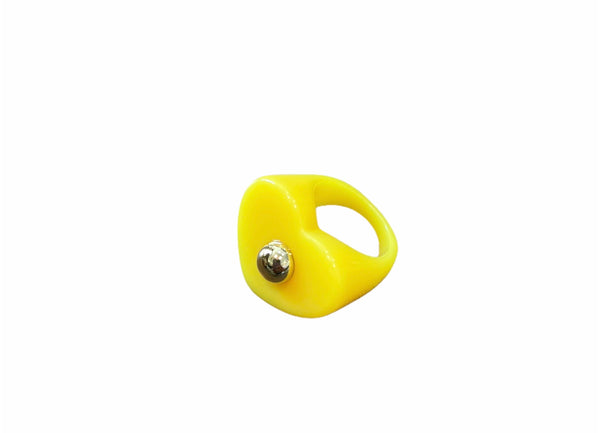 Anello resina cuore borchia l’anello che sceglie dove andare