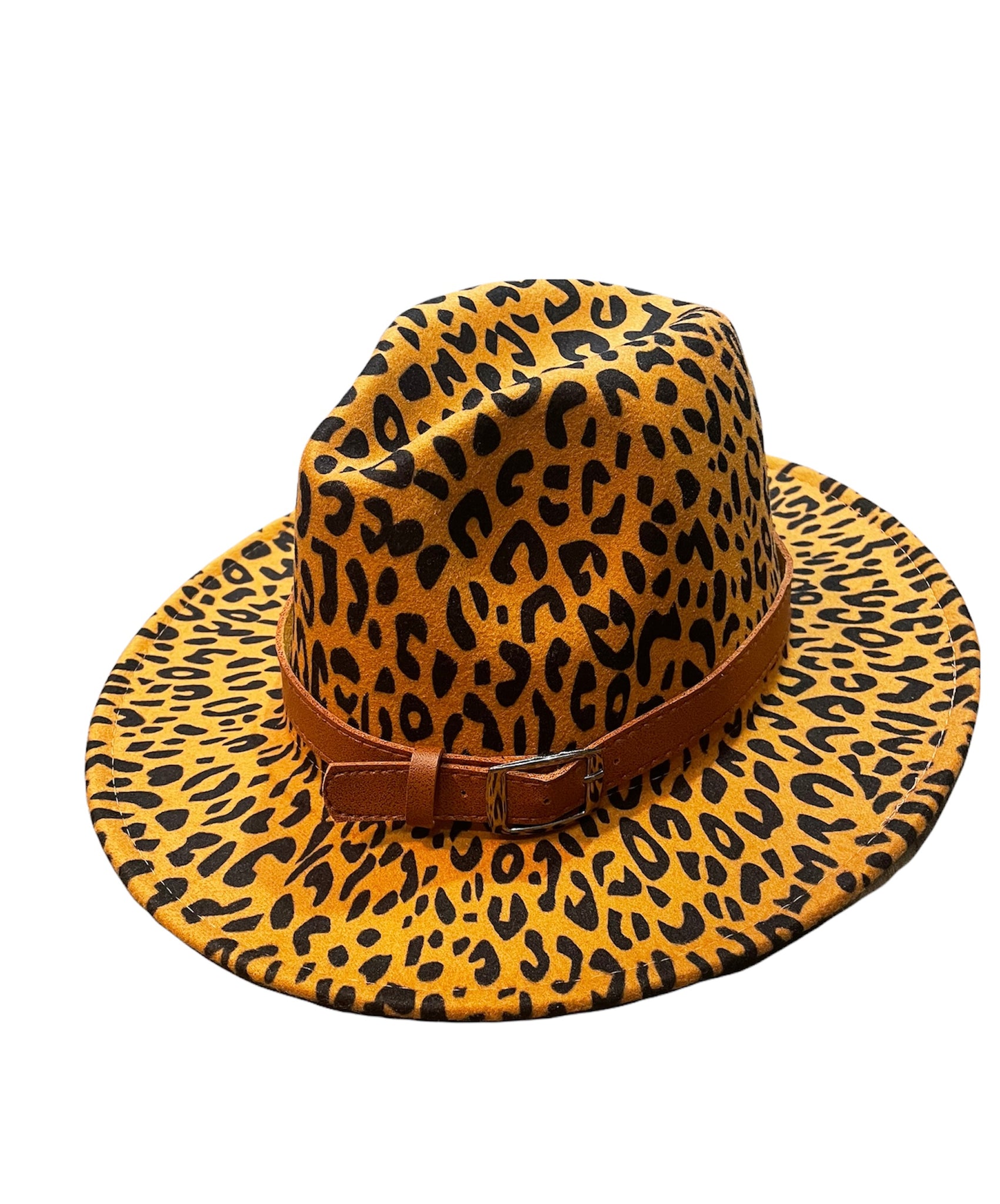 Cappello Fedora maculato interno rosso con accessorio estraibile