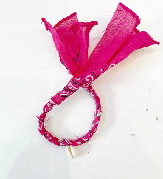 Bracciale cavigliera bandana treccia